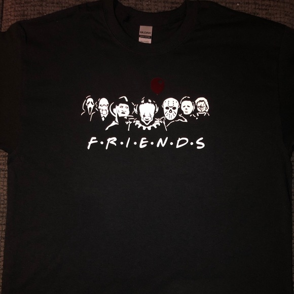 Custom Horror Friends T-Shirt - Picture 2 of 2